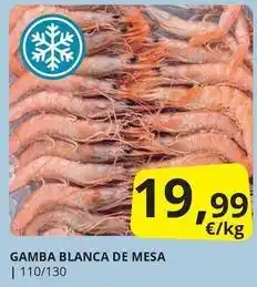 Supermercados MAS Gamba blanca de mesa oferta