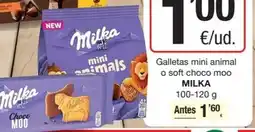 SPAR Fragadis Milka - galletas mini animal o soft choco moo oferta