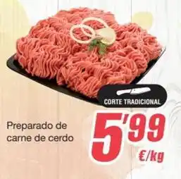 Preparado de carne de cerdo