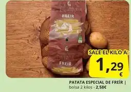 Supermercados MAS Patata especial de freir oferta