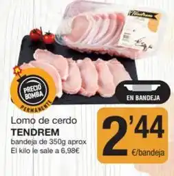 SPAR Fragadis Tendrem - lomo de cerdo oferta