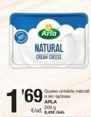 SPAR Fragadis Arla - queso untable natural o sin lactosa oferta
