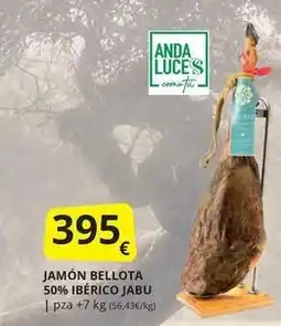 Supermercados MAS Jabu - jamón bellota 50% ibérico oferta