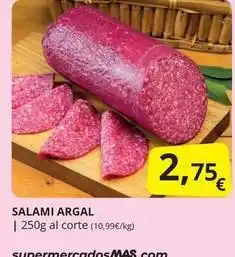 Supermercados MAS Argal - salami oferta