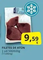 Supermercados MAS Filetes de atun oferta