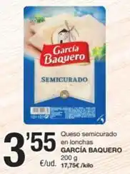 SPAR Fragadis García baquero - queso semicurado en lonchas oferta