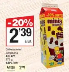 SPAR Fragadis Arluy - galletas mini simpsons oferta
