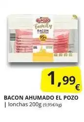 Supermercados MAS Elpozo - bacon ahumado oferta