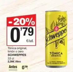 SPAR Fragadis Schweppes - tónica original oferta