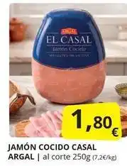 Supermercados MAS Argal - jamon cocido oferta