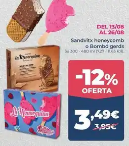 La Sirena La menorquina - sandvitx honeycomb o bombo gerds oferta