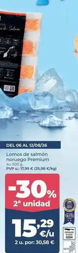 La Sirena Premium - lomos de salmón noruego oferta