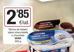 SPAR Fragadis Spar - tarrina de helado sabor stracciatella o chocolate oferta