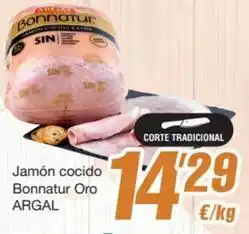SPAR Fragadis Argal - jamon cocido bonnatur oro oferta