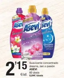 SPAR Fragadis Asevi - suavizante concentrado dreams, zen o pasion oferta