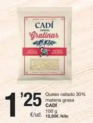 SPAR Fragadis Cadí - queso rallado 30% materia grasa oferta