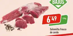Supermercados Deza Solomillo fresco de cerdo oferta