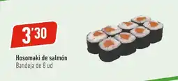 Supermercados Deza Hosomaki de salmon oferta