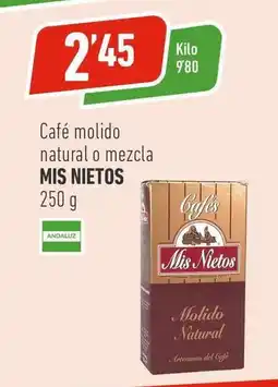 Supermercados Deza Café molido natural o mezcla oferta