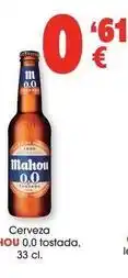 TOP Cash & Carry Mahou - cerveza 0,0 tostada oferta
