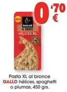 TOP Cash & Carry Gallo - pasta xl al bronce hèlices, spaghetti o plumas oferta