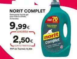 SUPER AMARA Norit - detergente liquido gel para toda la colada oferta