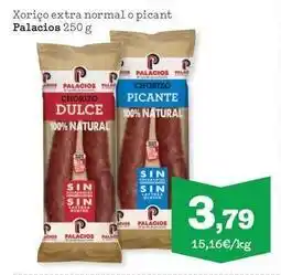 Sorli Palacios - xorico extra normal o picant oferta