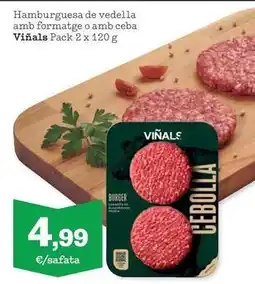 Sorli Viñestral - hamburguesa de vedella amb formatge o amb ceba oferta