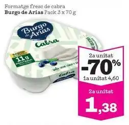 Sorli Burgo de arias - formatge fresc de cabra burgo de arias oferta