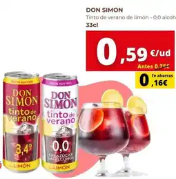 Tu Trébol Hipermercados Simon - don tinto de verano oferta