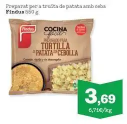 Sorli Findus - preparat per a truita de patata amb ceba oferta