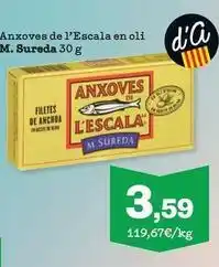 Sorli Oli - anxoves de l'escala en oli oferta