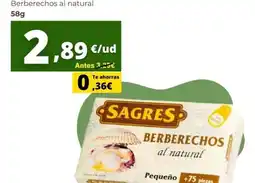 Tu Trébol Hipermercados Sagres - berberechos al natural oferta