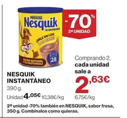 Supercor NESQUIK Instantáneo oferta