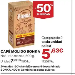 Supercor BONKA Café molido oferta