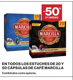 Supercor MARCILLA En todos los estuches de 20 y 50 cápsulas de café oferta