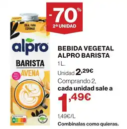Supercor Bebida vegetal alpro barista oferta
