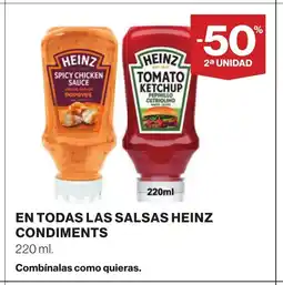 Supercor En todas las salsas heinz condiments oferta
