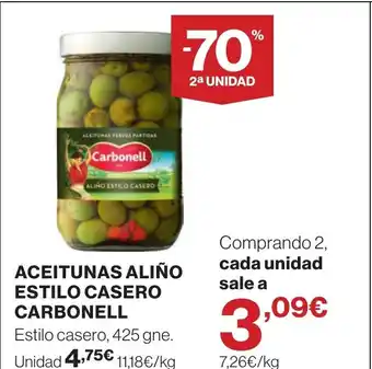 CARBONELL Aceitunas aliño estilo casero