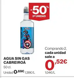 Supercor CABREIROÁ Agua sin gas oferta