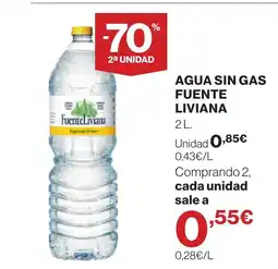 Supercor FUENTE LIVIANA Agua sin gas oferta
