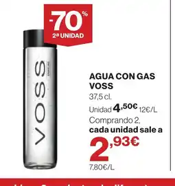 Supercor VOSS Agua con gas oferta