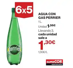 Supercor PERRIER Agua con gas oferta