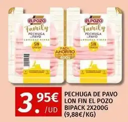 Maskom Supermercados Elpozo - pechuga de pavo lon fin el pozo oferta