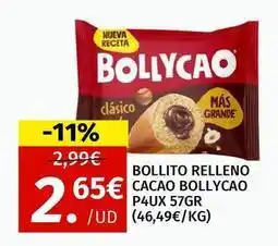 Maskom Supermercados Bollycao - bollito relleno cacao oferta