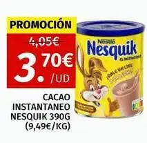 Maskom Supermercados Nestlé - cacao instantaneo nesquik oferta