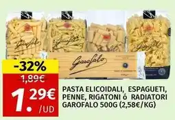 Maskom Supermercados Garofalo - pasta elicoidali, espagueti, penne, rigatoni o radiatori oferta