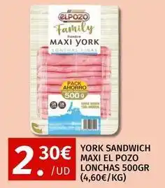 Maskom Supermercados Elpozo - maxi el pozo lonchas oferta