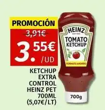 Maskom Supermercados Heinz - ketchup extra control pet oferta
