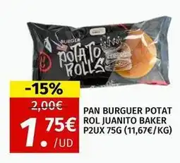 Maskom Supermercados Pan burguer potat rol oferta